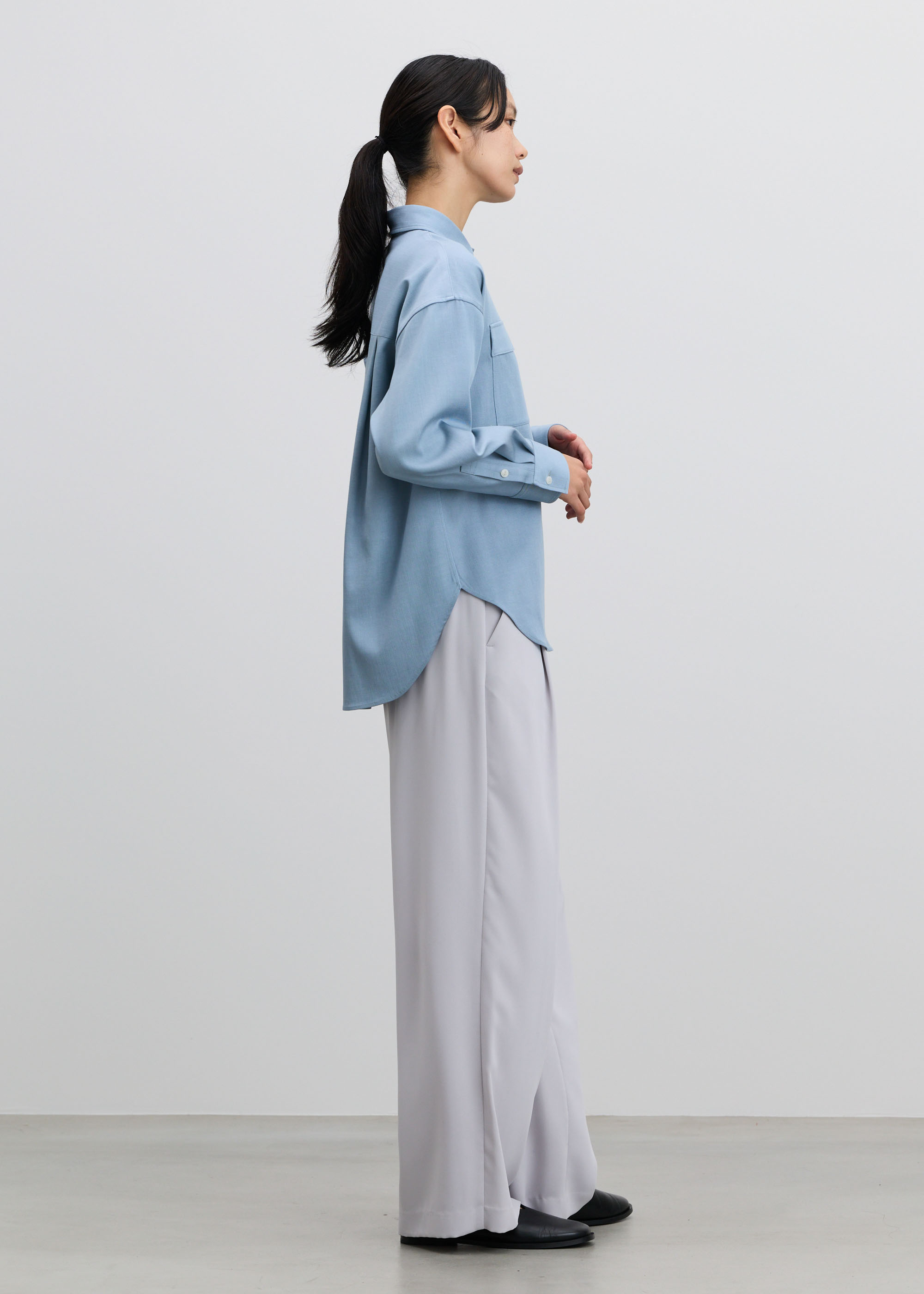 デニムライクシャツ - SOÉJU online store｜上質な大人の女性のための